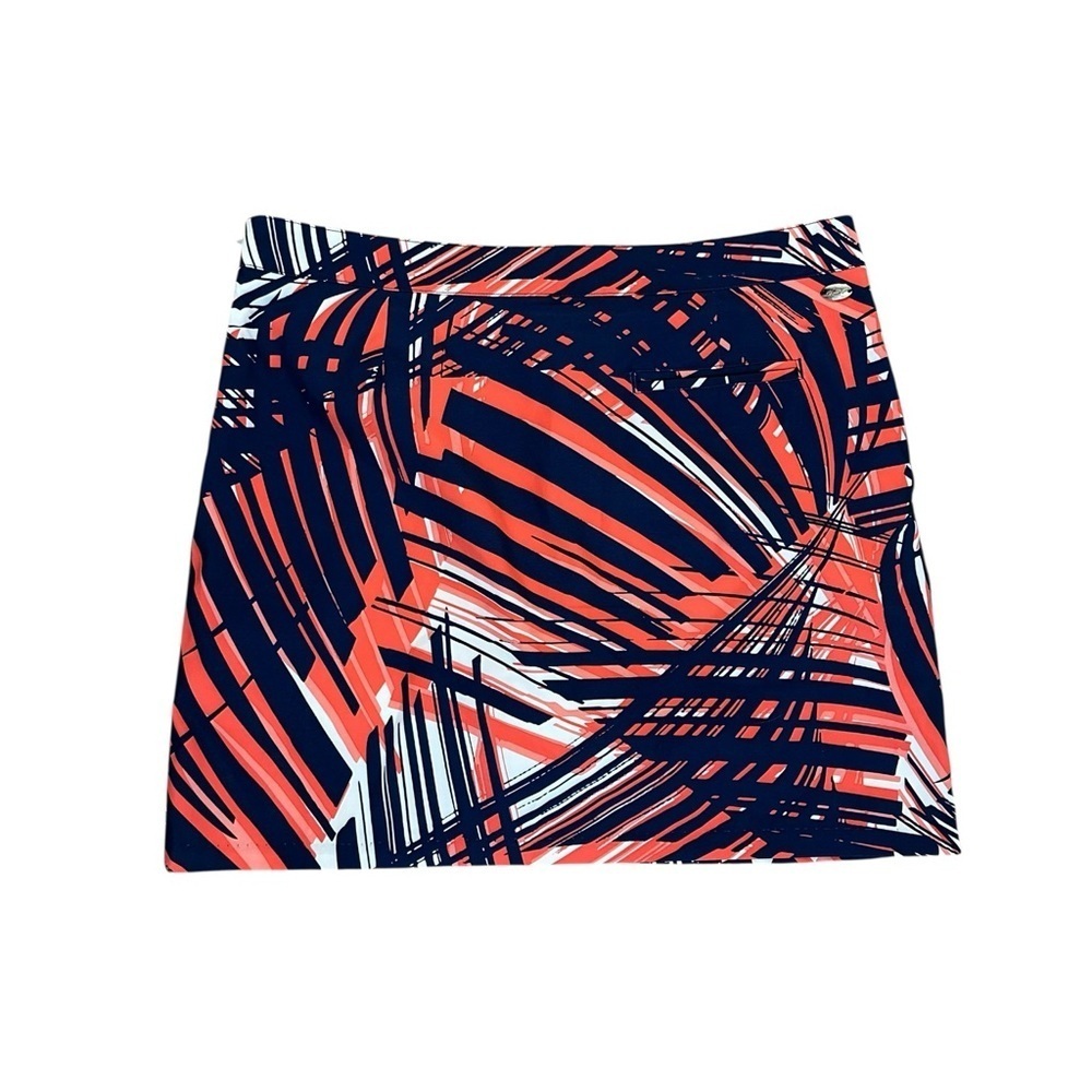 Greg Norman Women’s 10 Athletic Golf Tennis Sportswear Coral Mini Skort Skirt